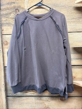 BKE Raw-Edge Crewneck Sweatshirt